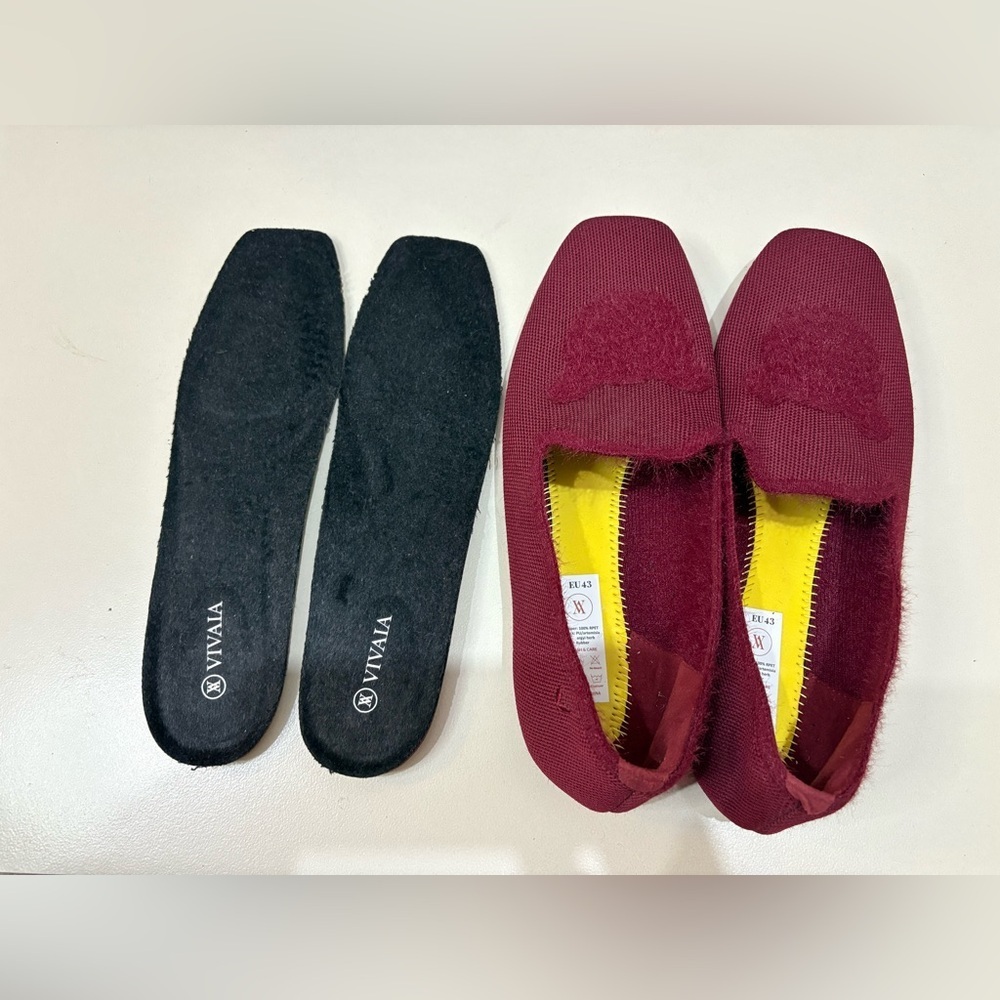 Vivaia NWOB Square-Toe Faux Mink-Knit Loafers EU43 - Picture 6 of 6